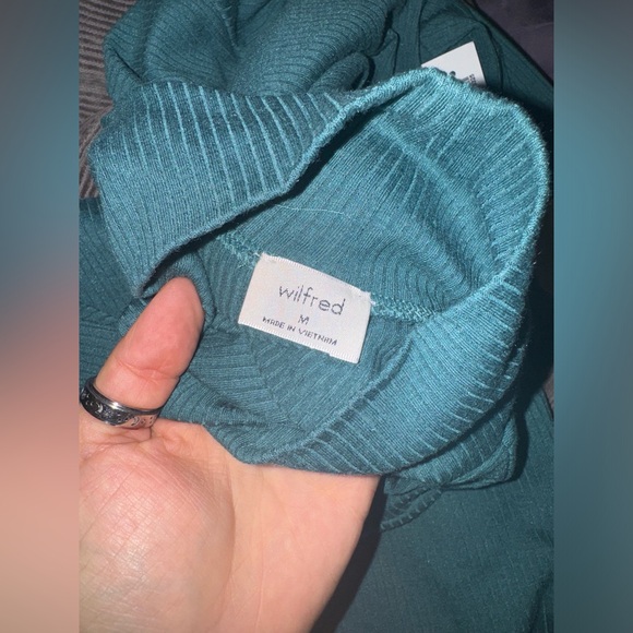 Aritzia Wilfred Janice dress in medium suave green - Picture 4 of 5